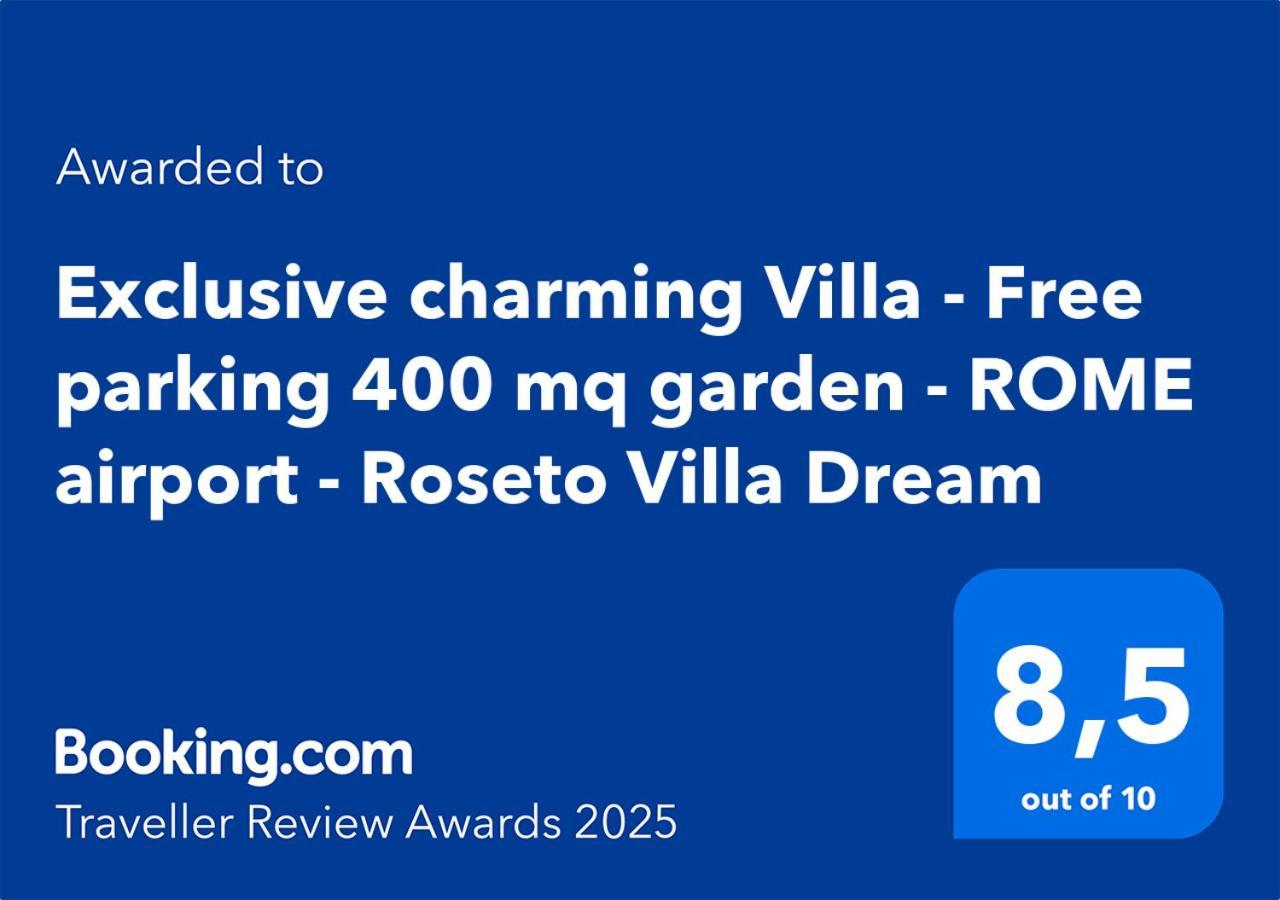 Exclusive Charming Villa - Free Parking 400 Mq Garden - Rome Airport - Roseto Villa Dream Fregenae Bagian luar foto